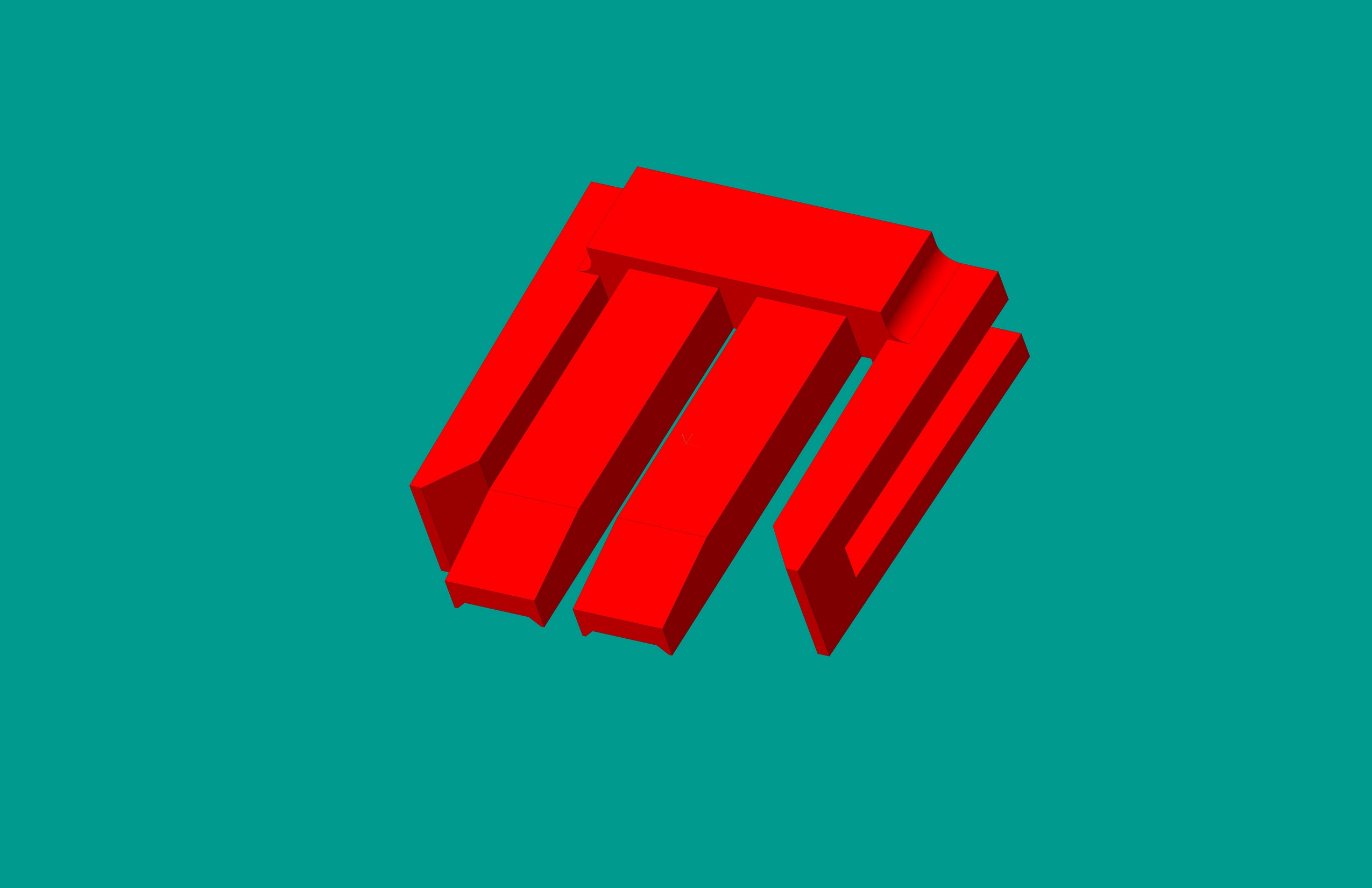 2.0間距，PNIS-02V鎖定片/紅色/