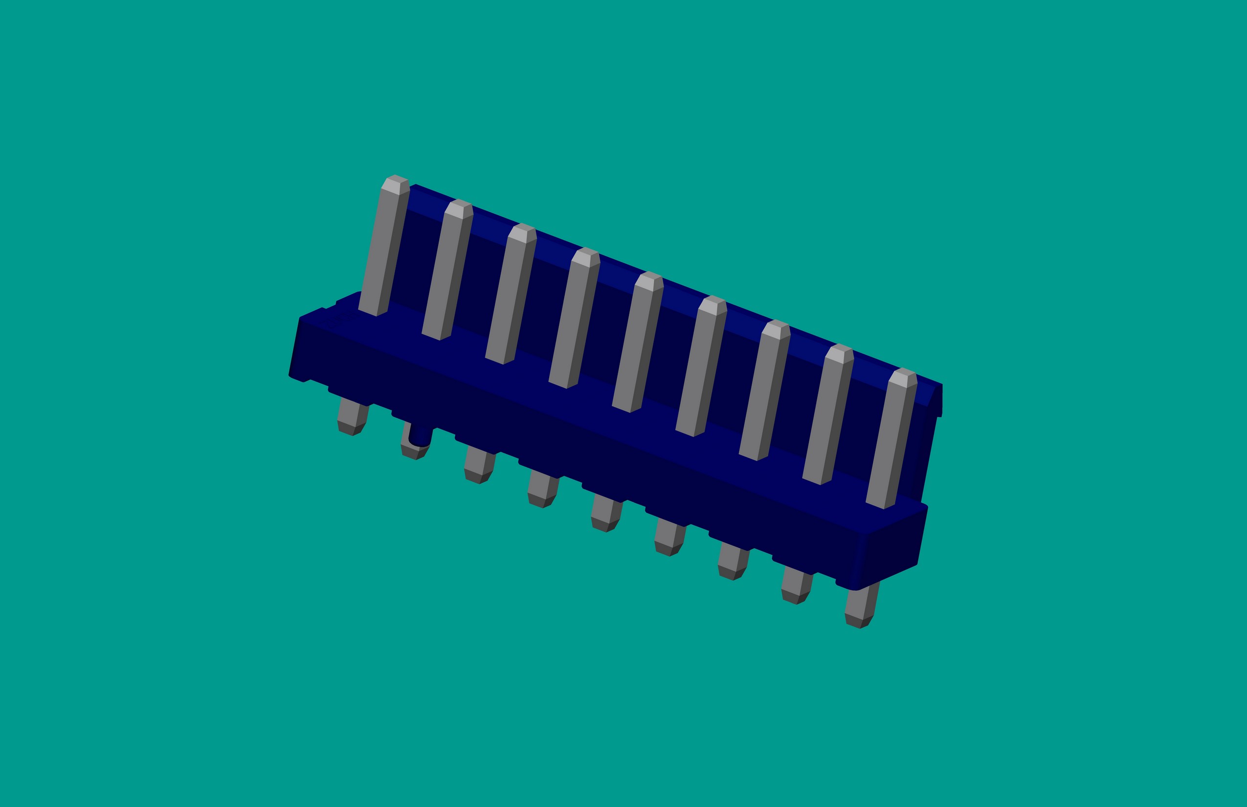 VH9A半包（插奇數）帶定位針座PA66藍色