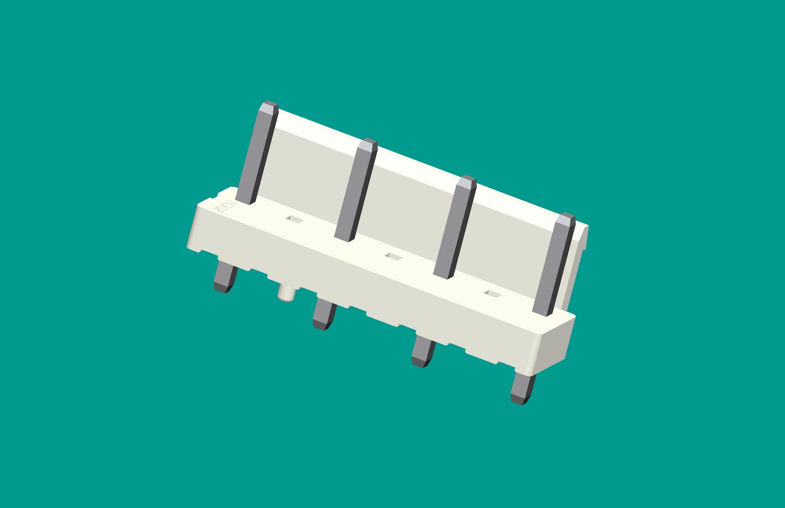 VH-7A4半包帶定位(缺第2、4、6針)立式針座白色/普通PA66