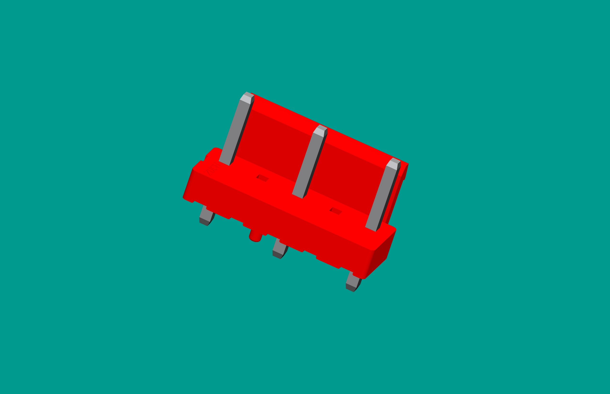 VH5A半包（插奇數）帶定位針座(缺2.4）（紅色）高灼熱絲