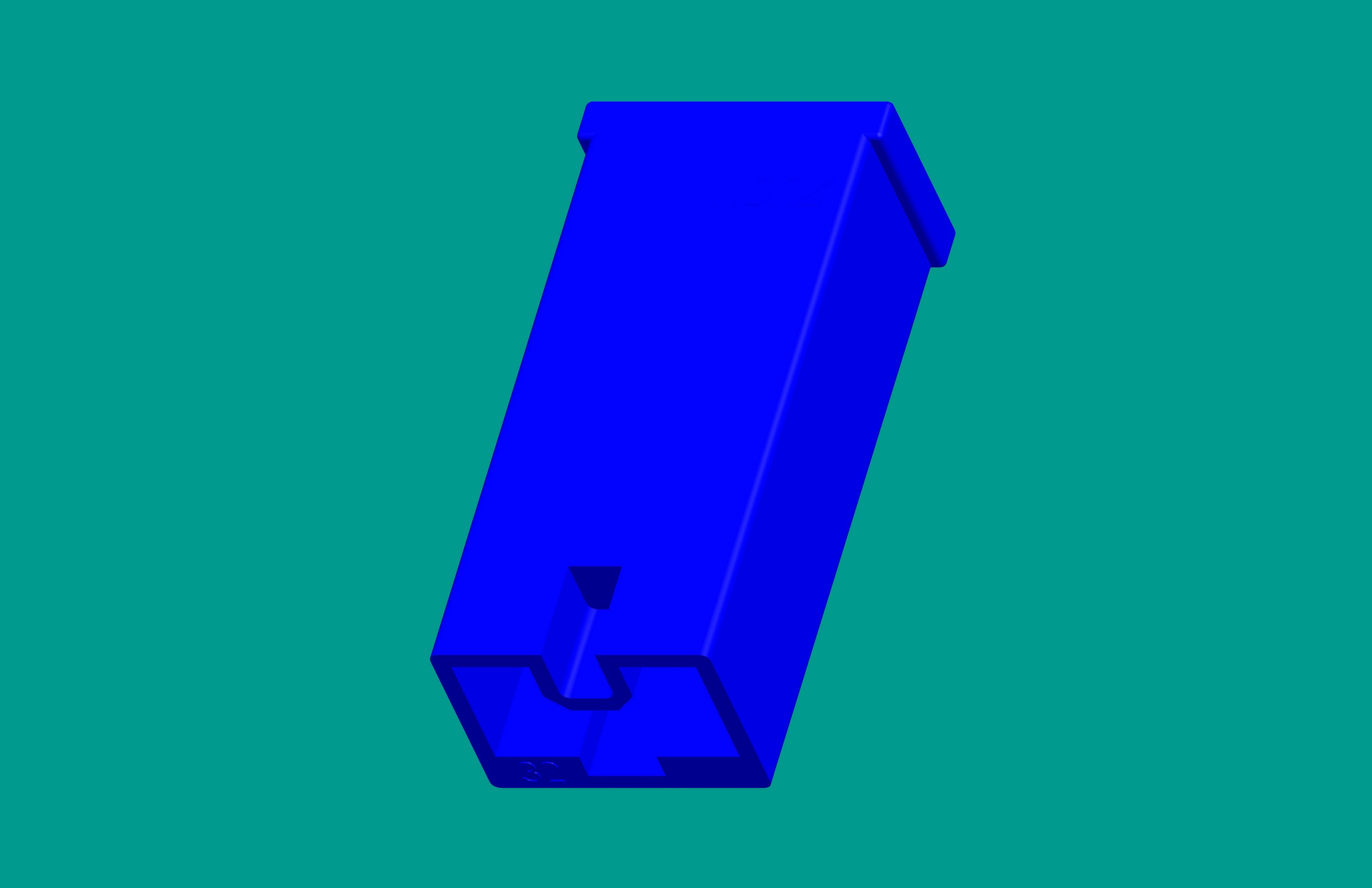 179970-1/250帶鎖1孔插頭/藍色/高灼熱絲
